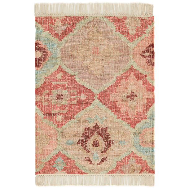 Dash and Albert Rugs Pali Flatweave Floral Area Rug in Blue/Yellow/Red